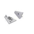 TOPMET 83980040 LED profil végzáró Corner10, lyukas, ezüst TOPMET 83980040 LED profil végzáró Corner10, lyukas, ezüst